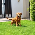 Chó ỉa trước cửa nhà