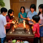Đốt Nhang Bàn Thờ