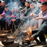 Dâng hương Đền Mẫu