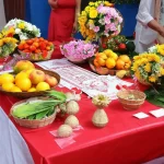 Mâm lễ cúng hoa quả vàng mã