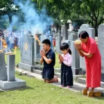 Đọc văn khấn ngoài mộ