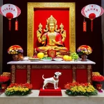 Bàn thờ Thần Tài tuổi Tuất