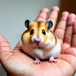 Chuột hamster trong lòng bàn tay