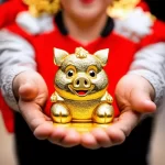 Người tuổi Hợi cầm tiền vàng