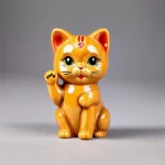Tượng mèo thần tài bằng gốm