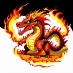 Hình xăm rồng lửa mệnh hỏa