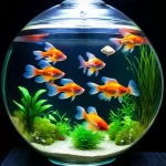 Bể cá hình tròn cho người mệnh Kim