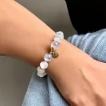 Vòng tay đá thạch anh cho người mệnh Kim