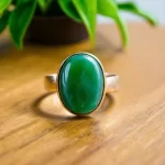 Nhẫn Phong Thủy Mệnh Mộc Màu Xanh Lá Cây