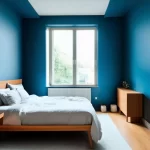 Phòng ngủ tuổi Mão với gam màu xanh lam