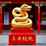 Tượng rắn phong thủy bằng đồng