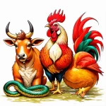 Hình ảnh bộ tam hợp Sửu Tỵ Dậu