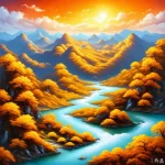 Tranh phong thủy cho người mệnh Kim