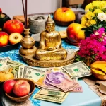 Mâm cúng chuyển bàn thờ Thần Tài
