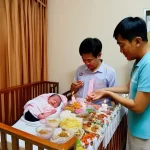 Lễ cúng đầy tháng cho bé gái