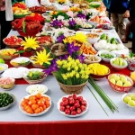 Mâm lễ cúng đón bé về nhà