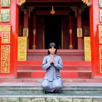 Cầu nguyện tại Miếu Bà