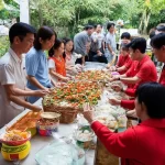 Lễ tạ mộ mới xây xong