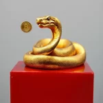 Tượng rắn vàng