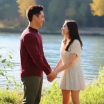 Hình ảnh vợ chồng mệnh Thủy Mộc bên nhau